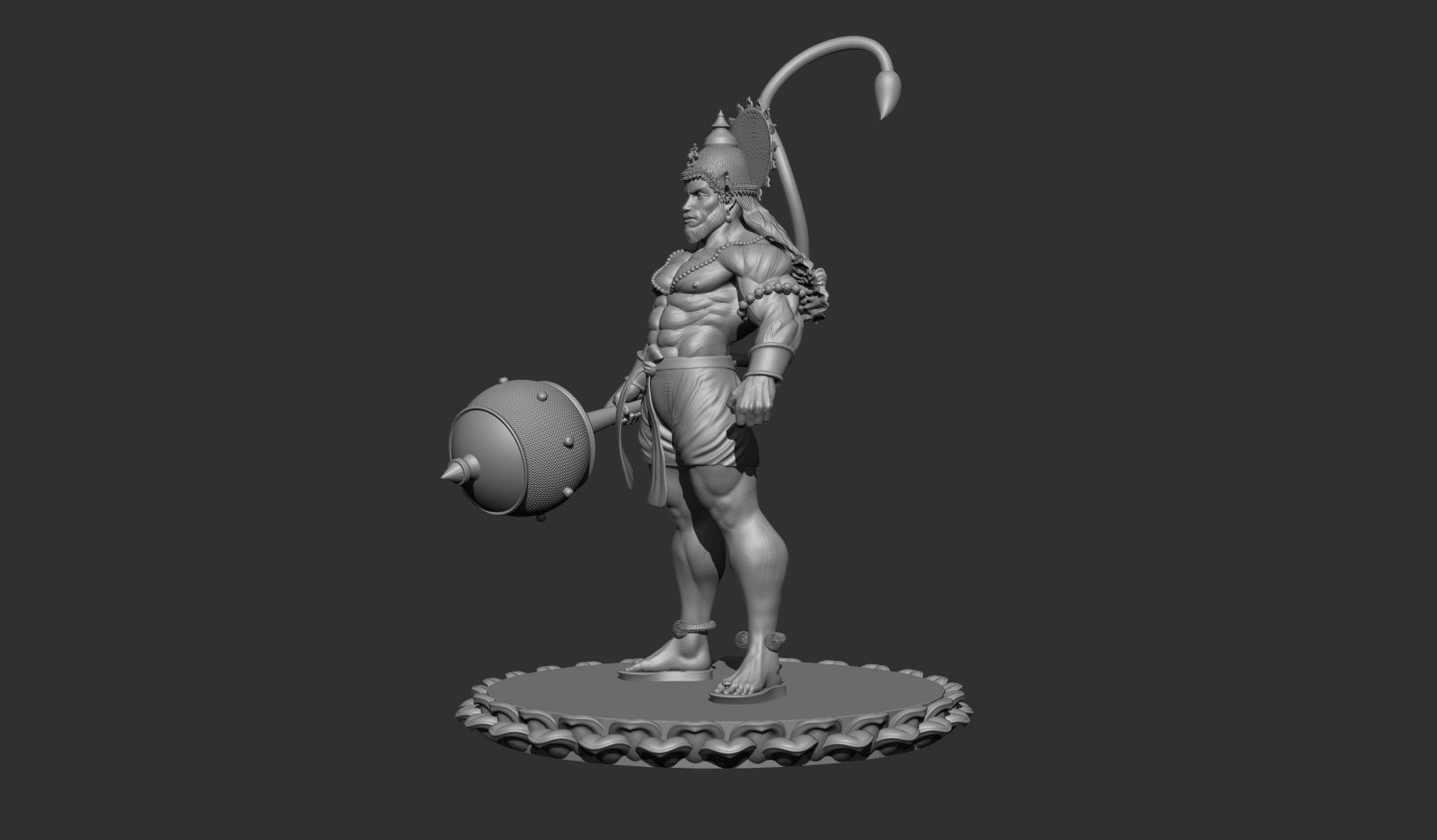 Hanuman ji 3D print model_9