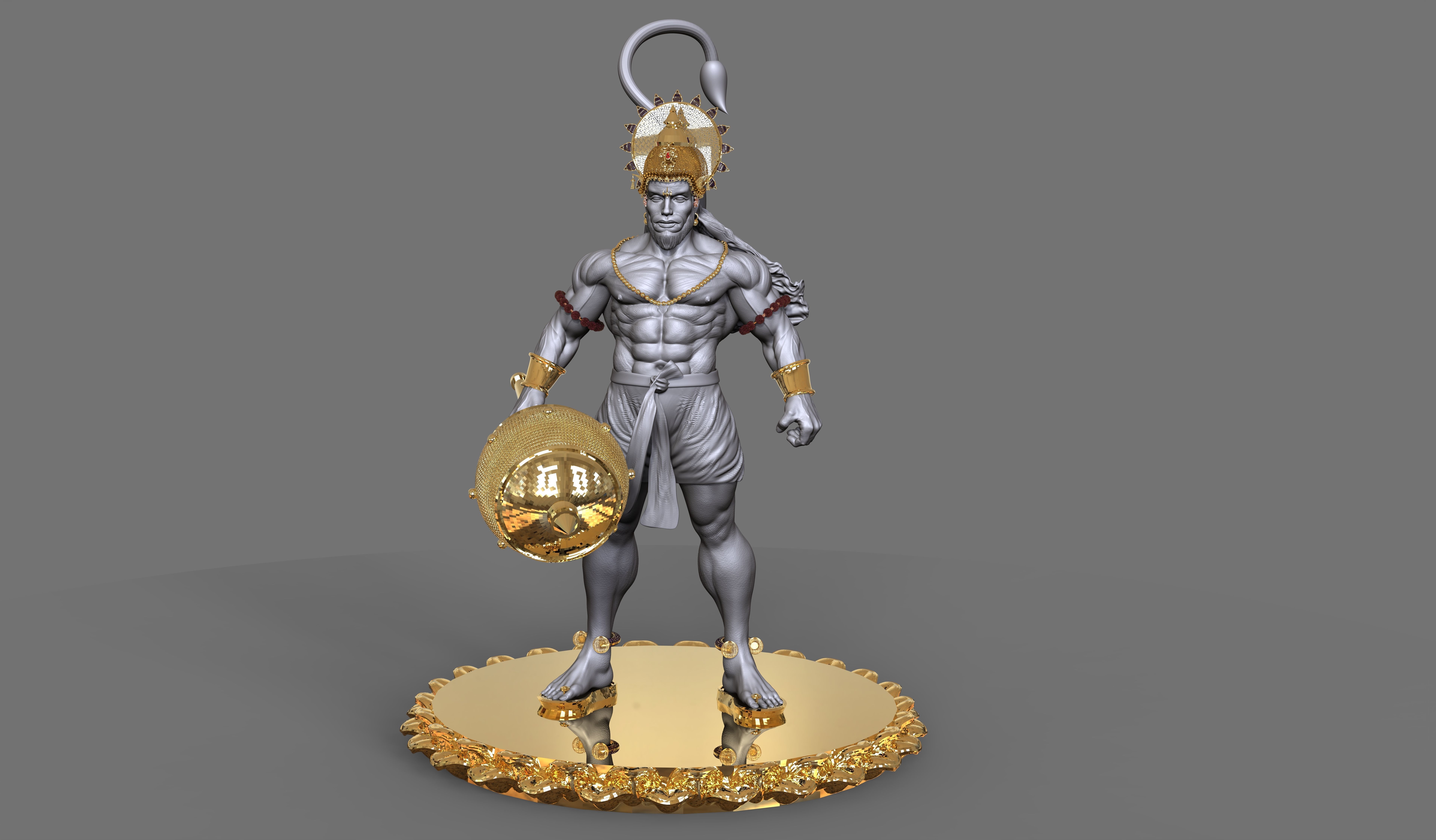 Hanuman ji 3D print model_6
