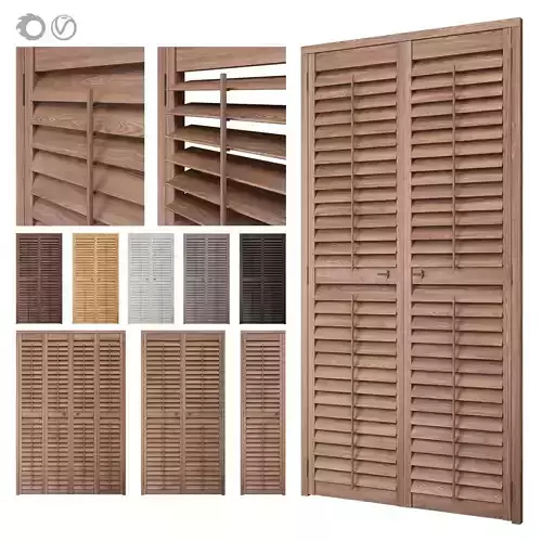 Shutters Doors 3 3D model