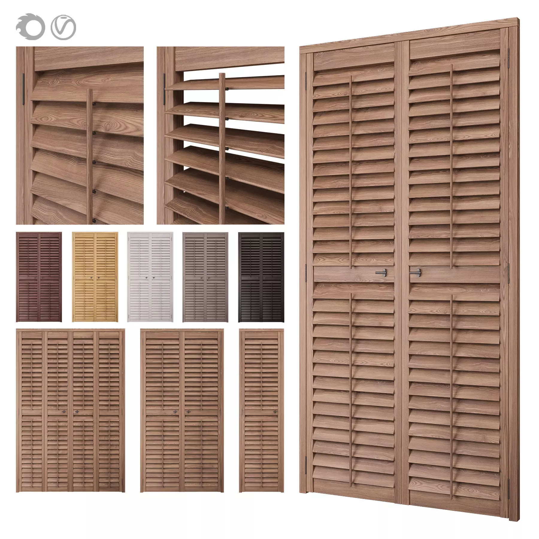 Shutters Doors 3 3D model_0