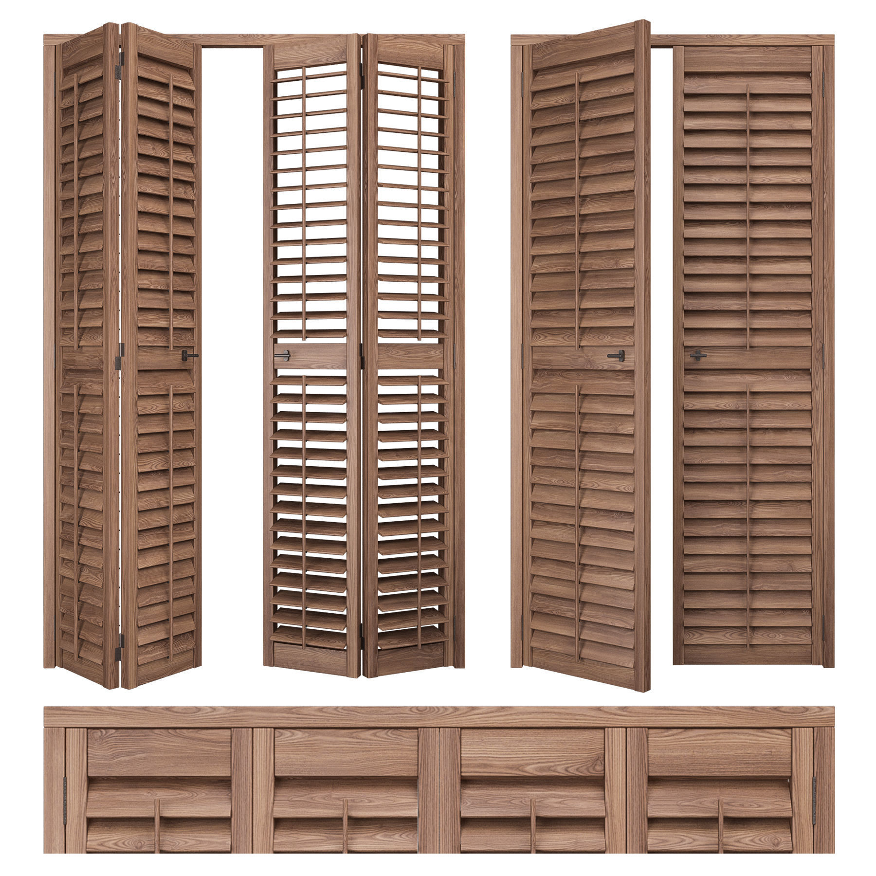 Shutters Doors 3 3D model_3