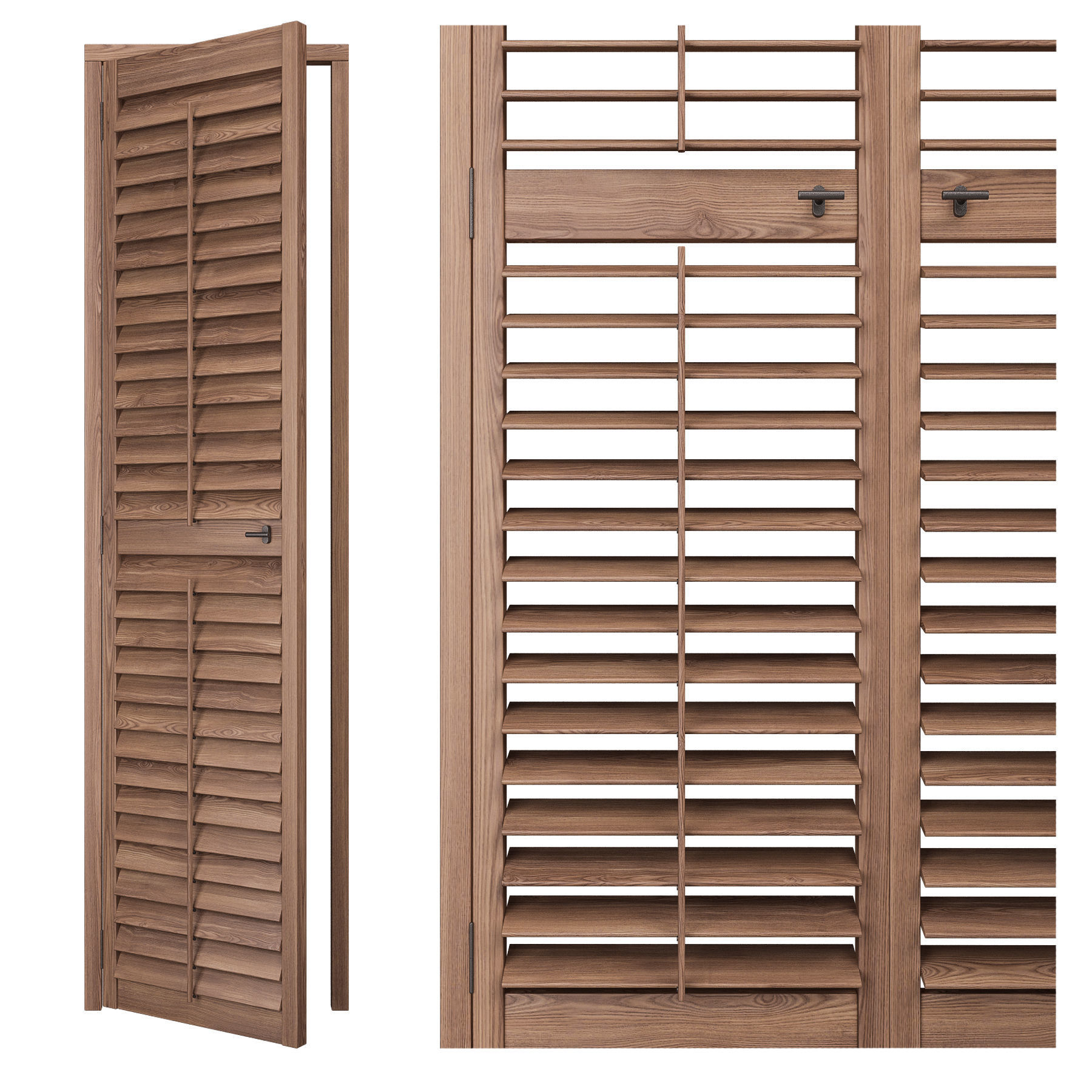 Shutters Doors 3 3D model_4
