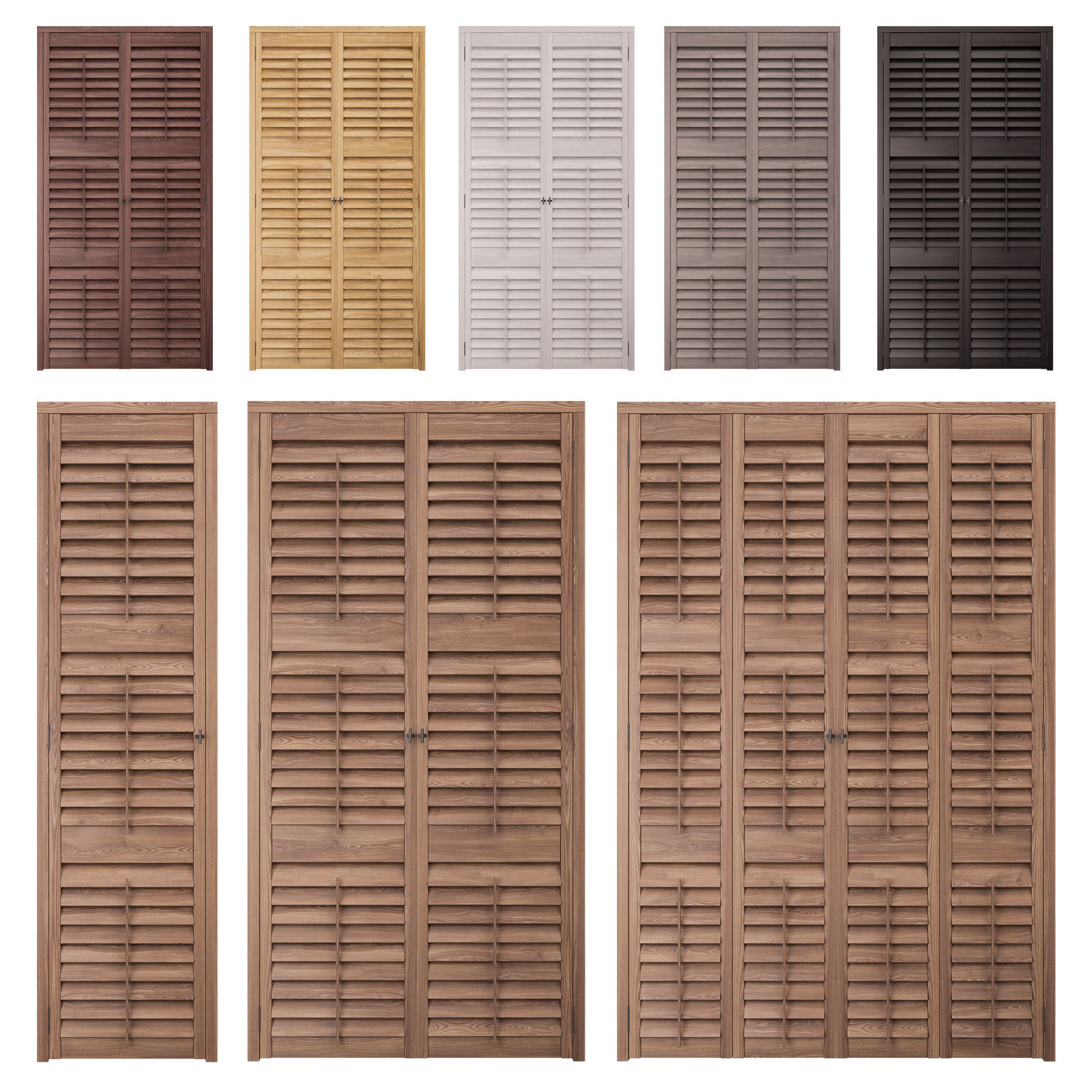 Shutters Doors 4 3D model_1