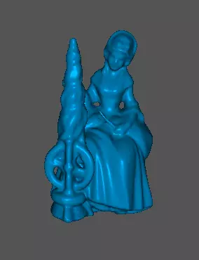 Antique Statue of Lady Spinning 3D print model