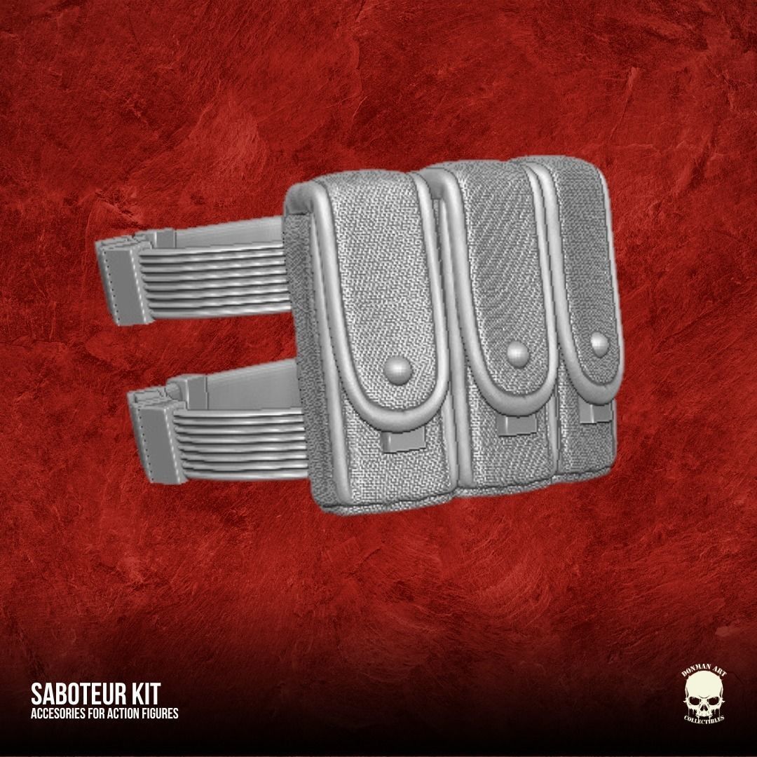 Saboteur Kit 3D printable files for Action Figures 3D print model_3