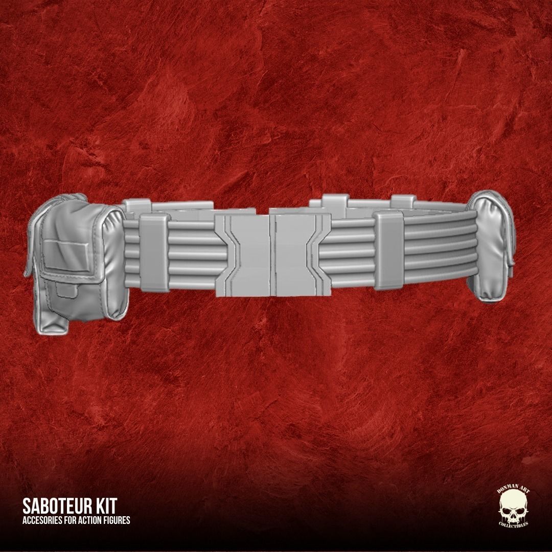 Saboteur Kit 3D printable files for Action Figures 3D print model_19
