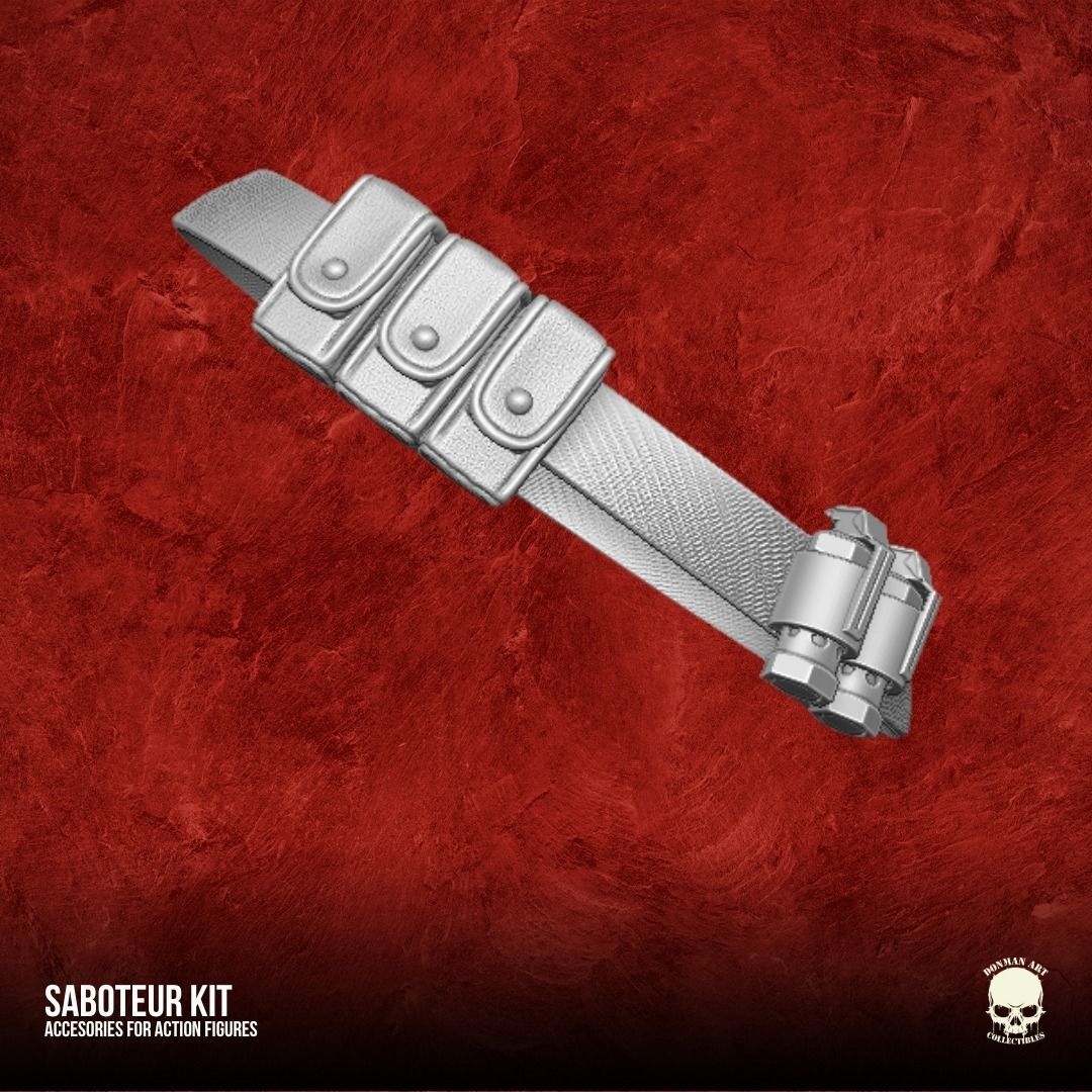 Saboteur Kit 3D printable files for Action Figures 3D print model_16