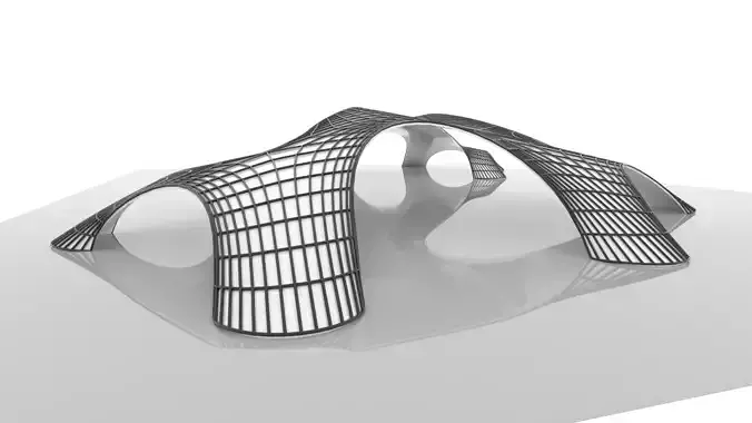 Vaults Landscape Sci-Fi Structure