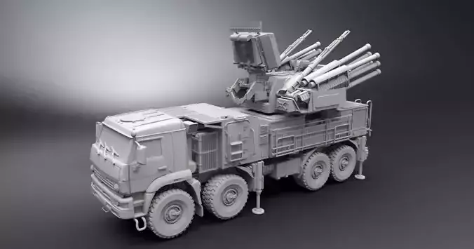 Pantsir S1 Scale model  3D print model