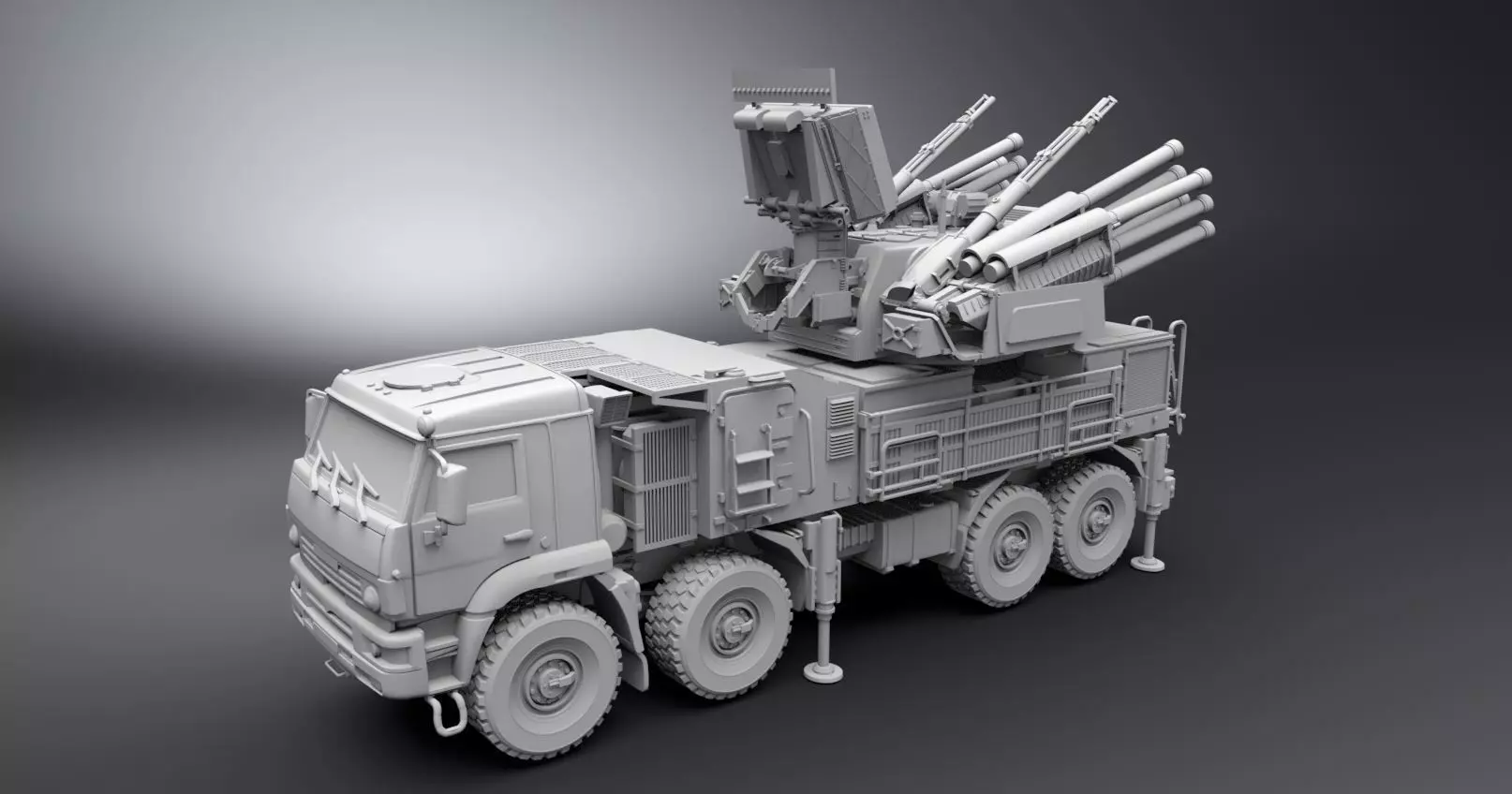 Pantsir S1 Scale model  3D print model_0