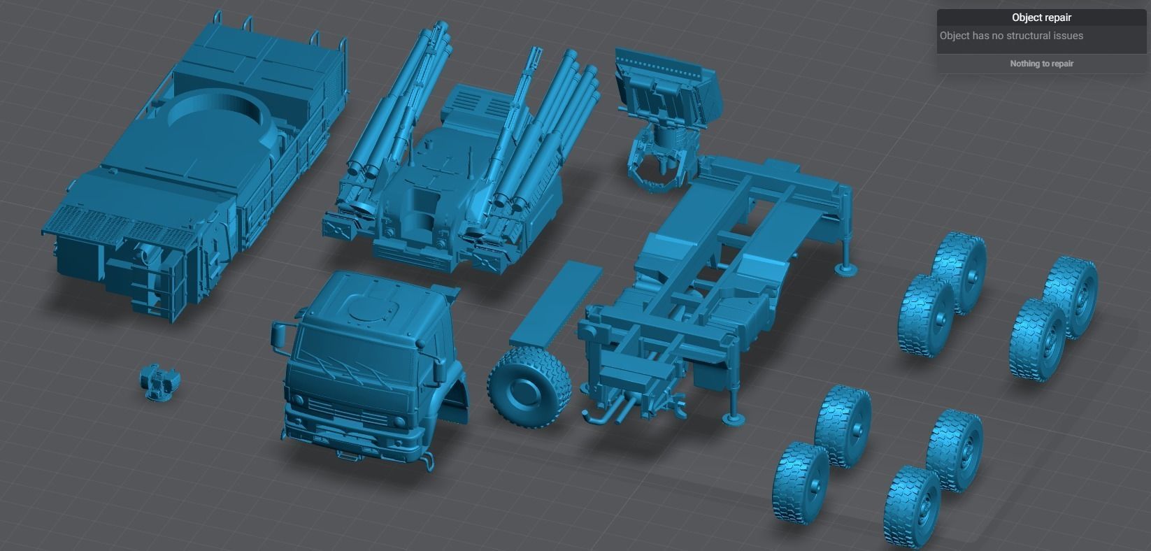 Pantsir S1 Scale model  3D print model_5