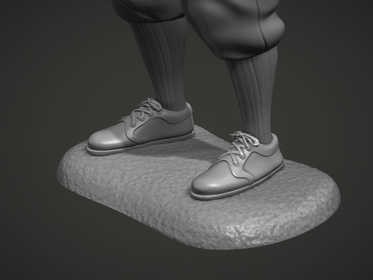 Old Tom Morris Sculpture - Old Golfer 3D print model_9