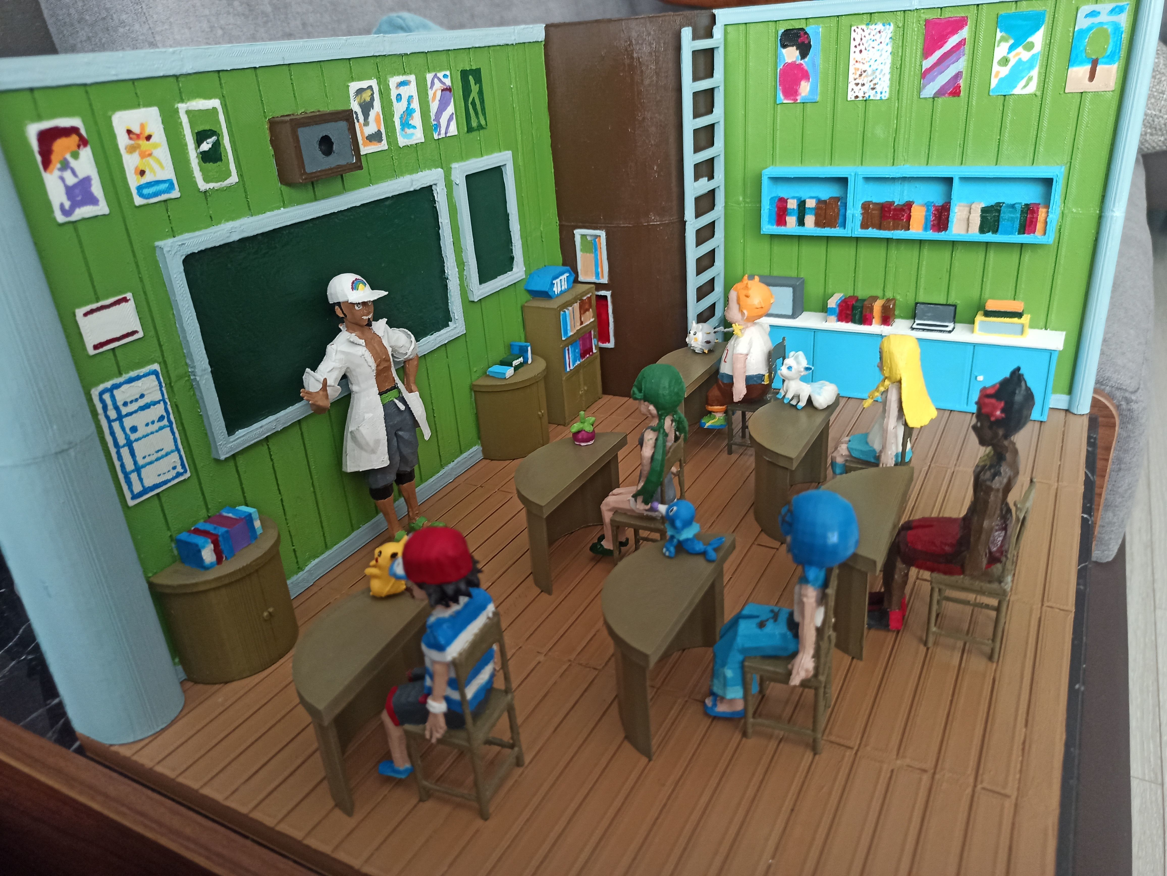 POKEMON SUN  MOON ALOLA SCHOOL 3D print model_1