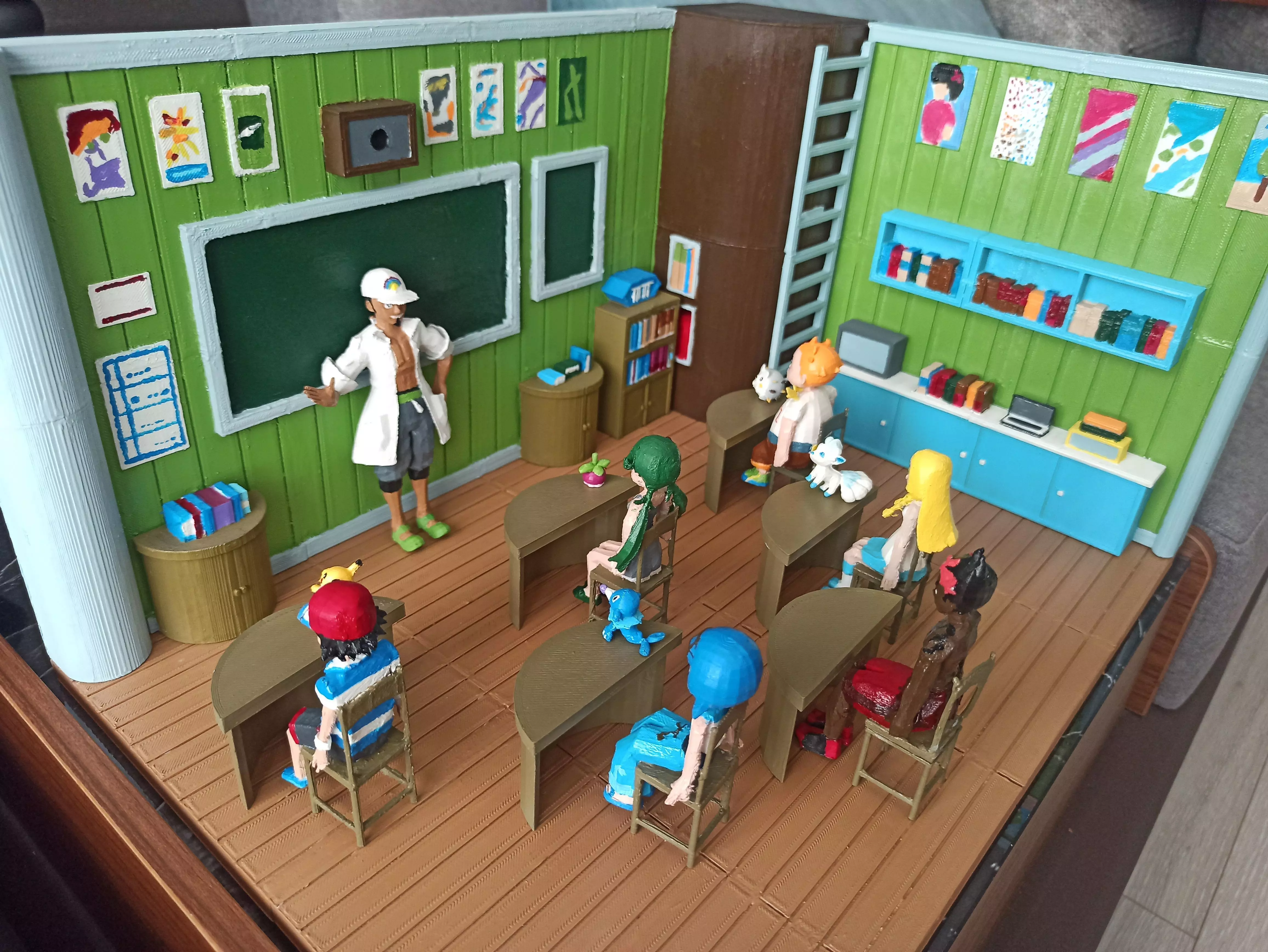 POKEMON SUN  MOON ALOLA SCHOOL 3D print model_0