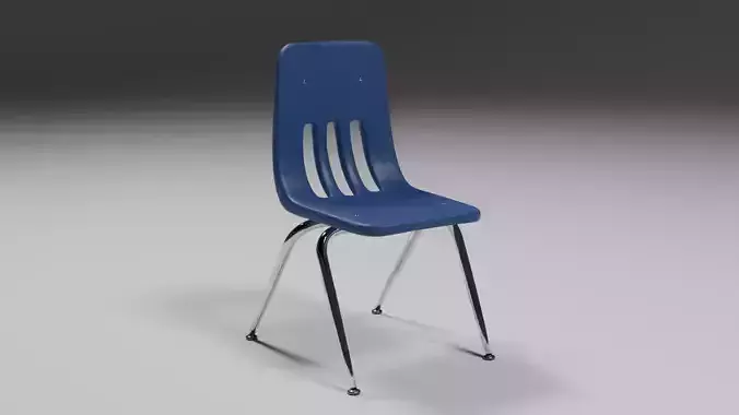 Plastic Chair School Chair 3D model