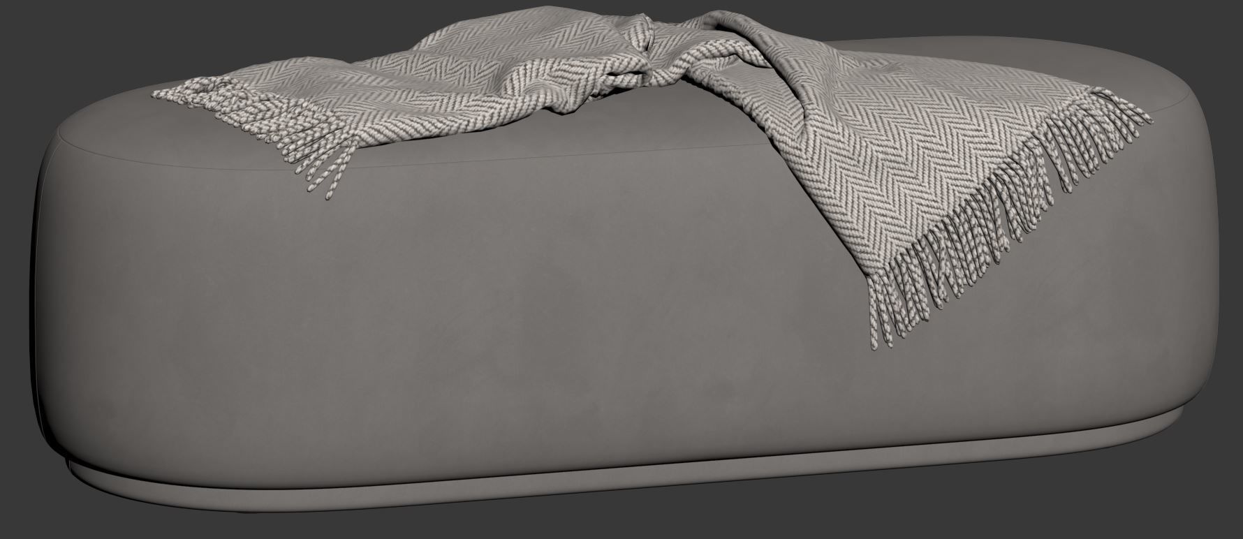 Stock Helsinki Bench 3D model_21