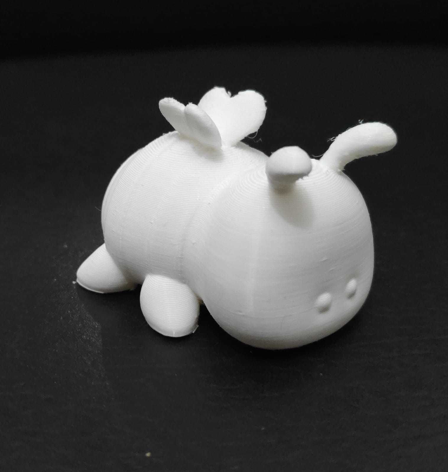 Bee Small Eyes 3D print model_3