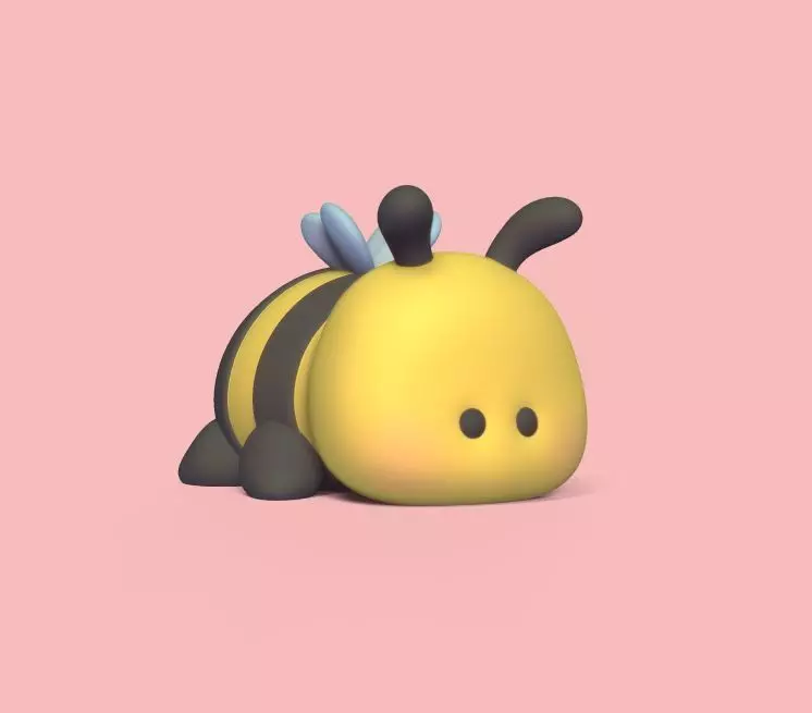 Bee Small Eyes 3D print model_0