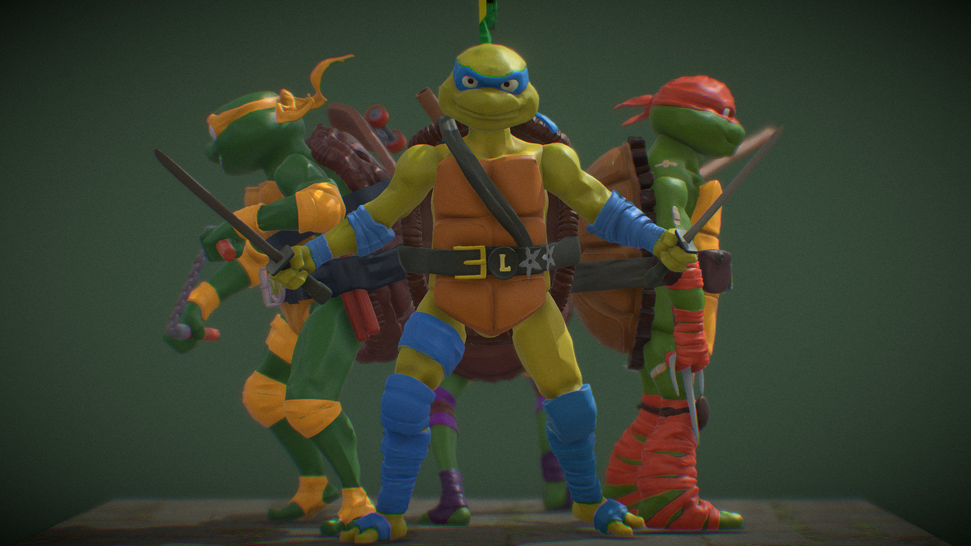 TMNT Mutant Mayhem figures Fan Art 3D print model_14