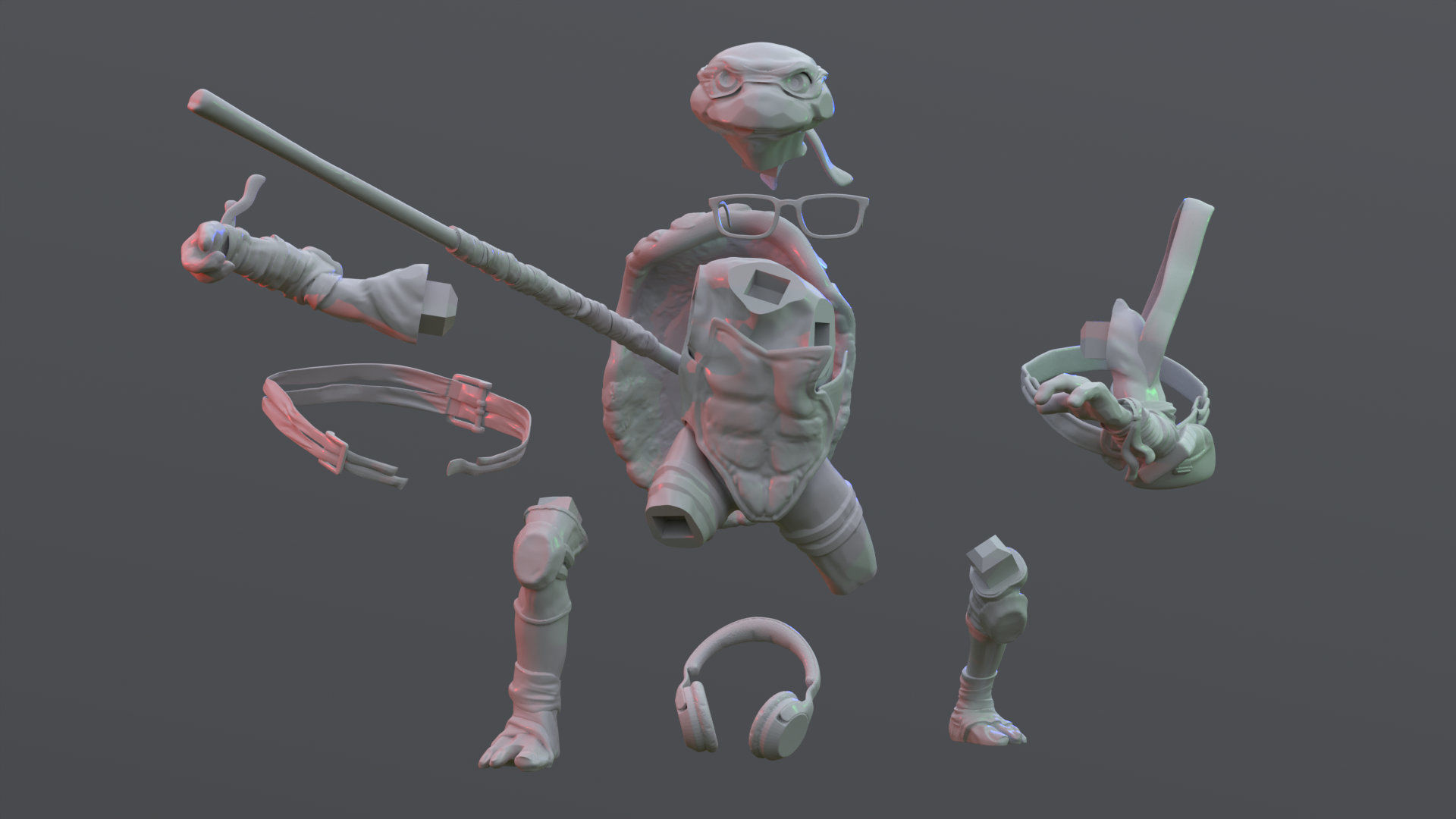 TMNT Mutant Mayhem figures Fan Art 3D print model_12