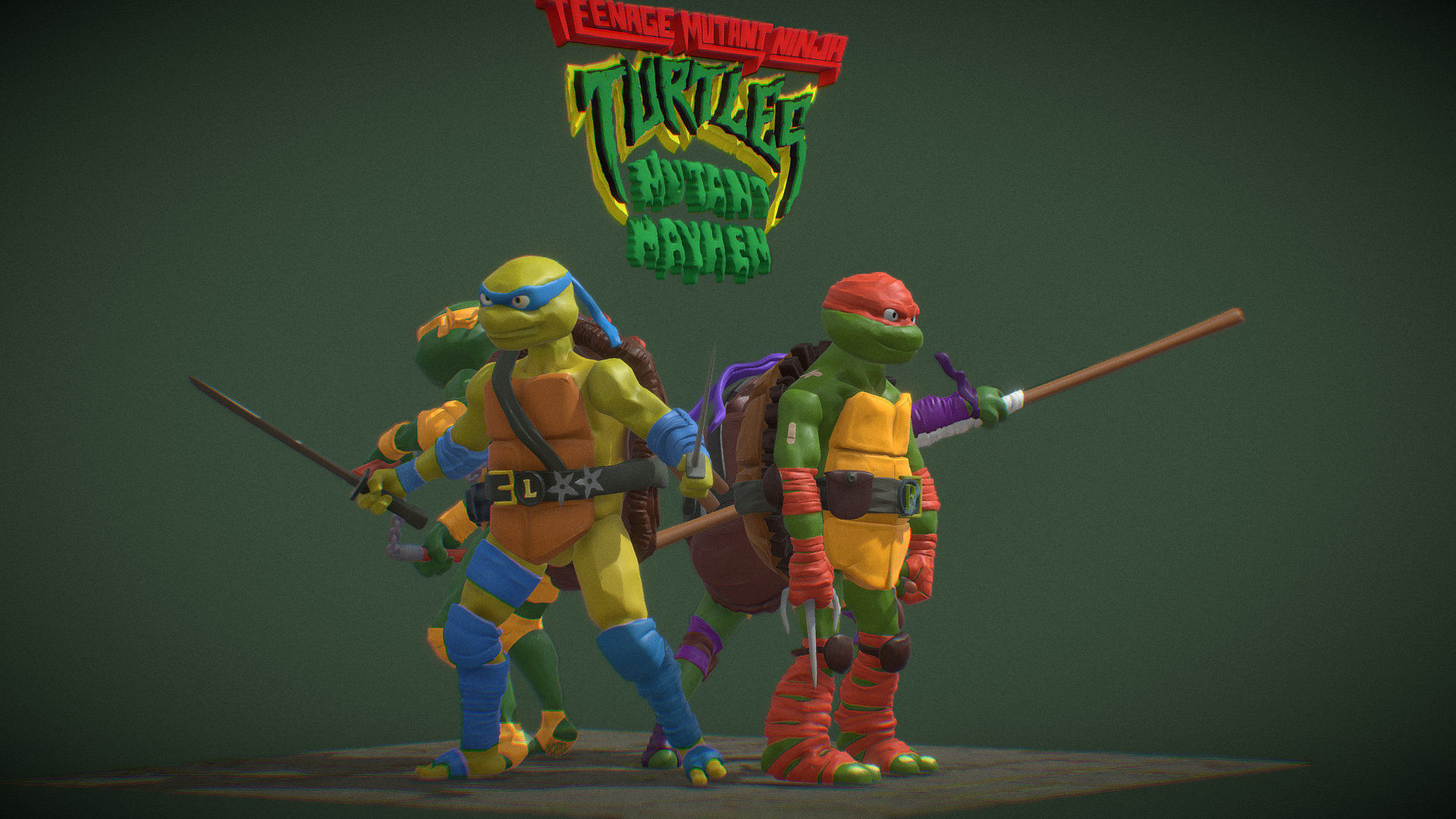 TMNT Mutant Mayhem figures Fan Art 3D print model_13