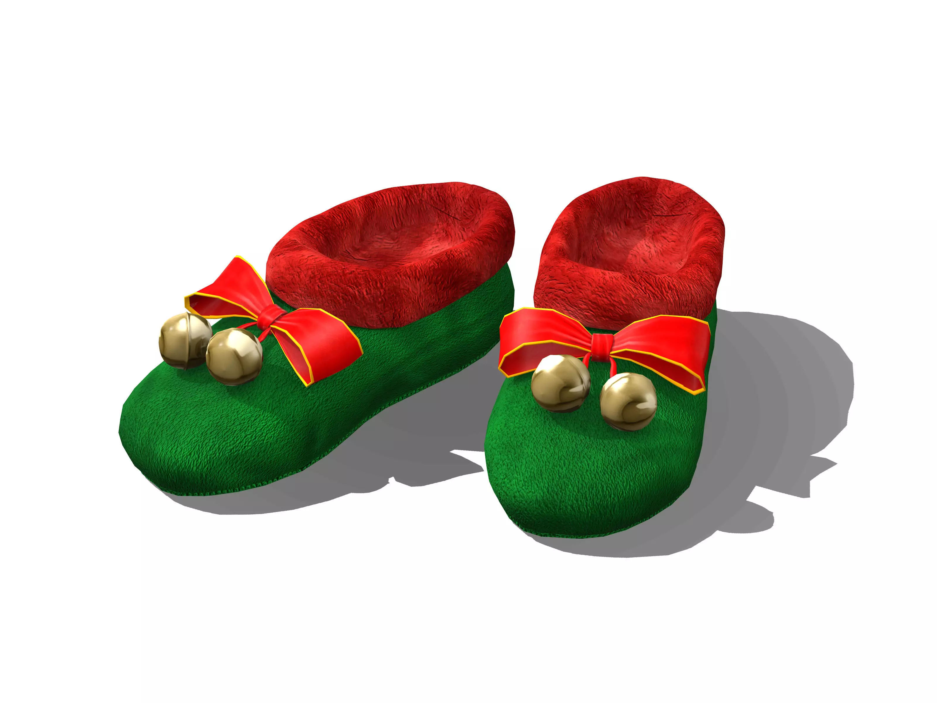 Snoozie Slippers with Jingle Bells Low-poly 3D model