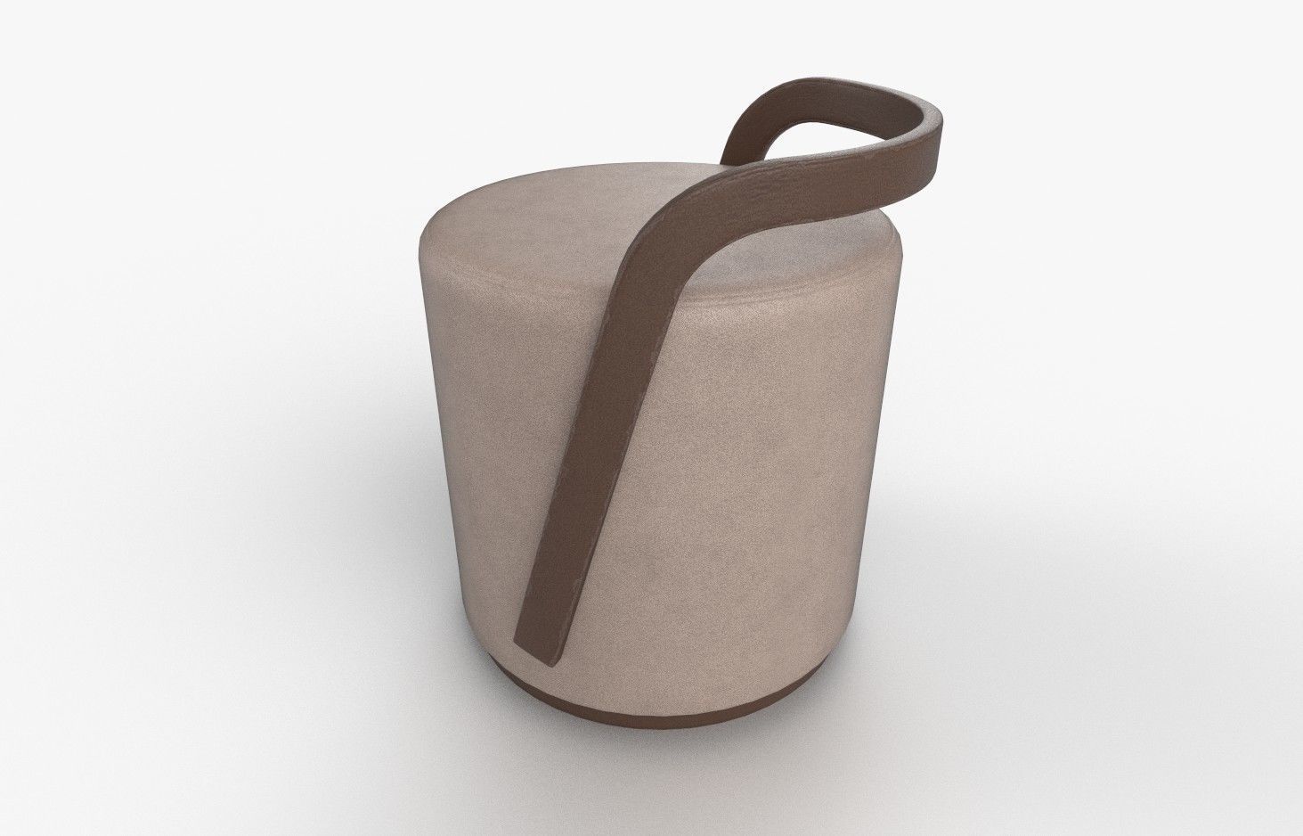 Pouf M08 Low-poly 3D model_4