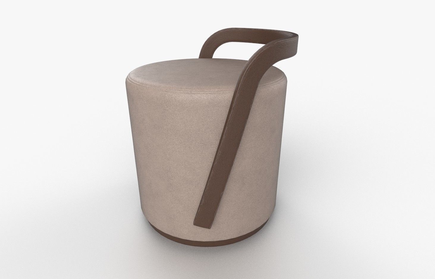 Pouf M08 Low-poly 3D model_3