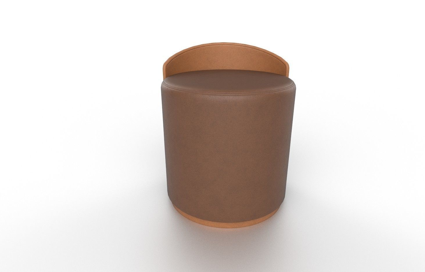 Pouf M09 Low-poly 3D model_2