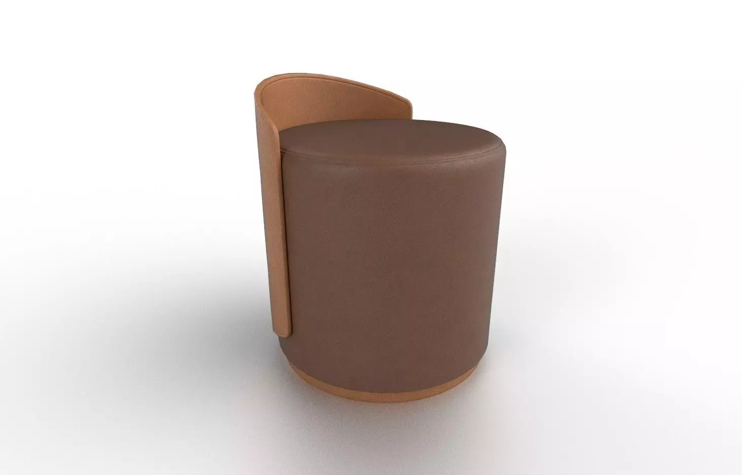 Pouf M09 Low-poly 3D model_0