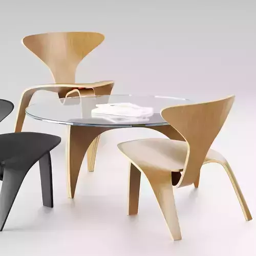 PK0 A chair and PK60 table collection