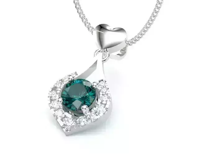 Diamond Women Pendant White Gold LT-2308-034