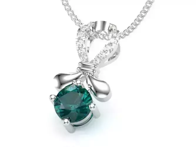 Diamond Women Pendant White Gold LT-2308-035