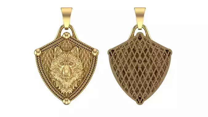 Wolf Fusion Pendant