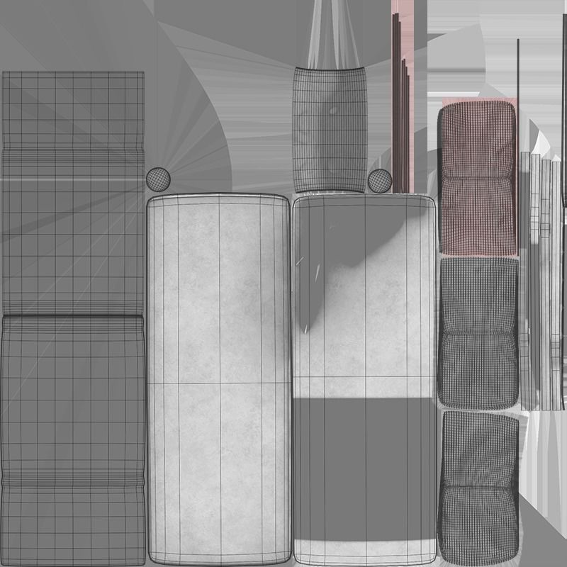 Divan 3d model 3D model_10