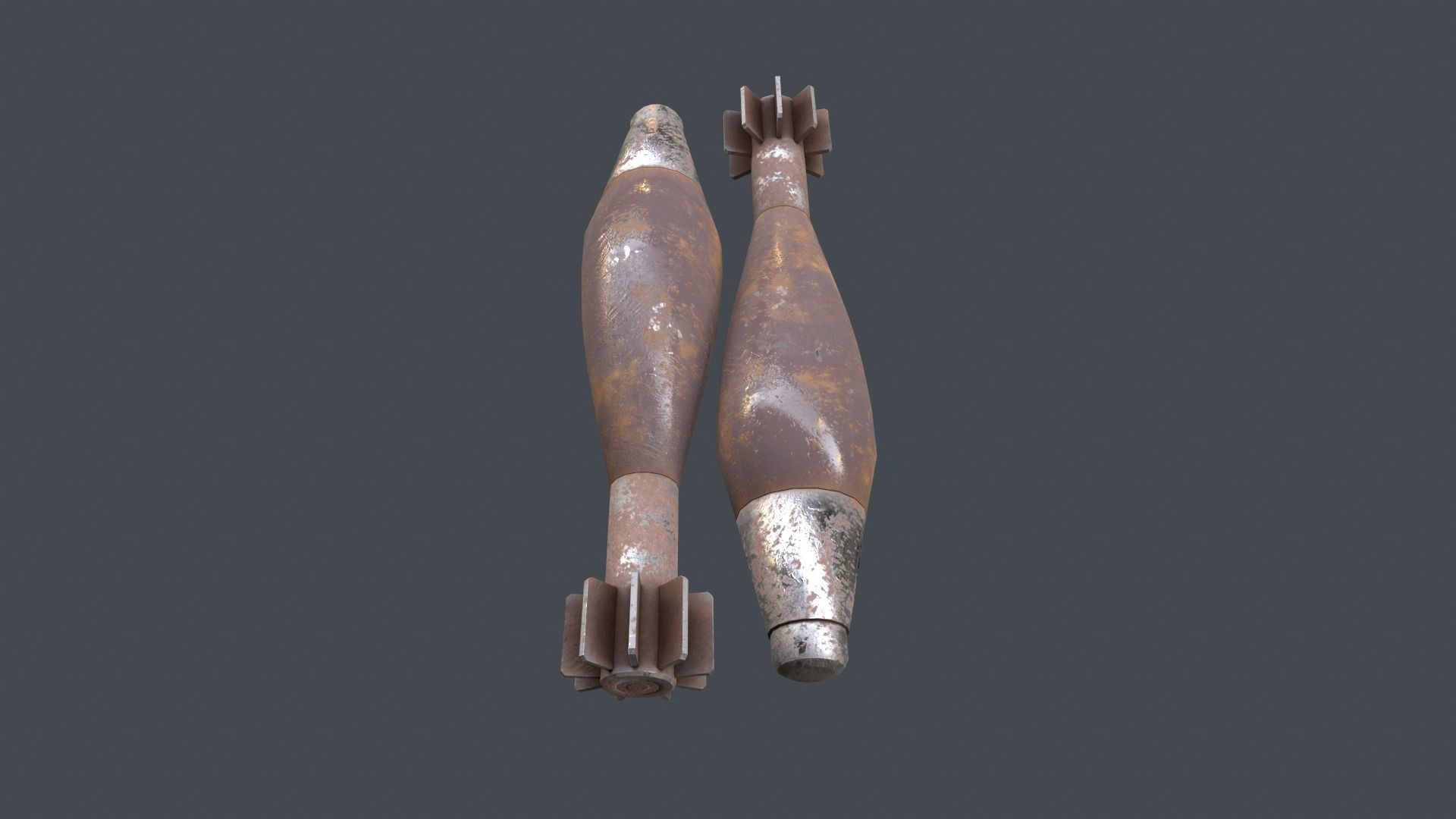 Mortar Projectile 60mm 3D model_6