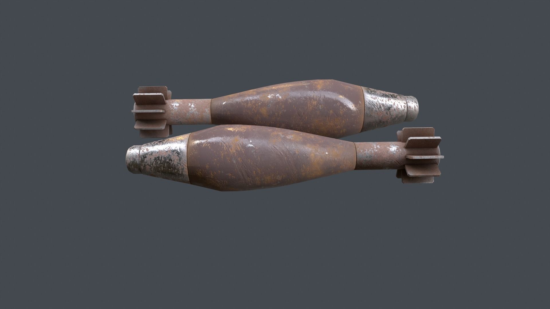 Mortar Projectile 60mm 3D model_5