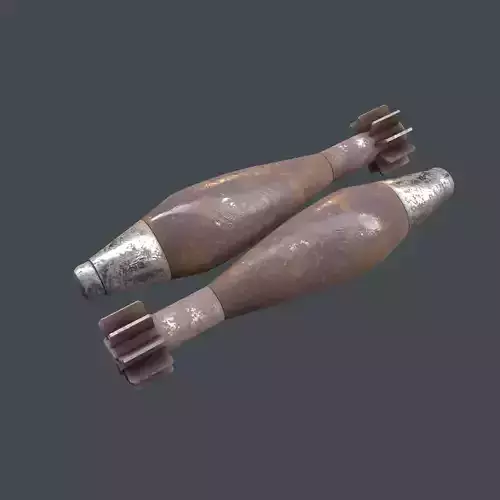 Mortar Projectile 60mm 3D model