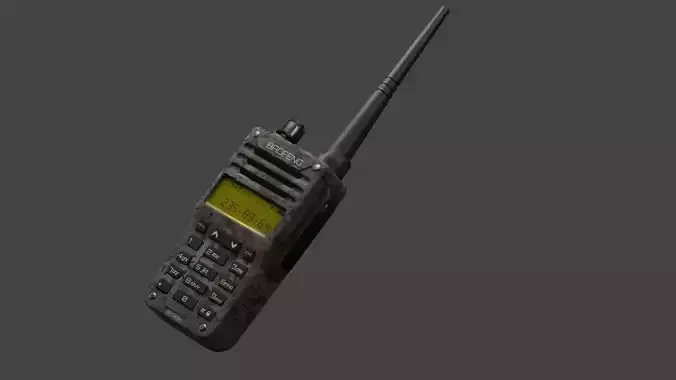 Walkie Talkie 3D Model Low-poly 3D model