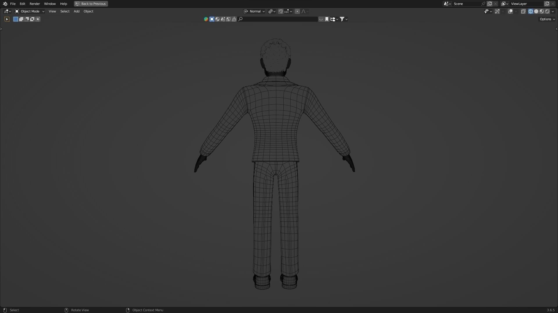 Business Man Character Low-poly 3D model_32