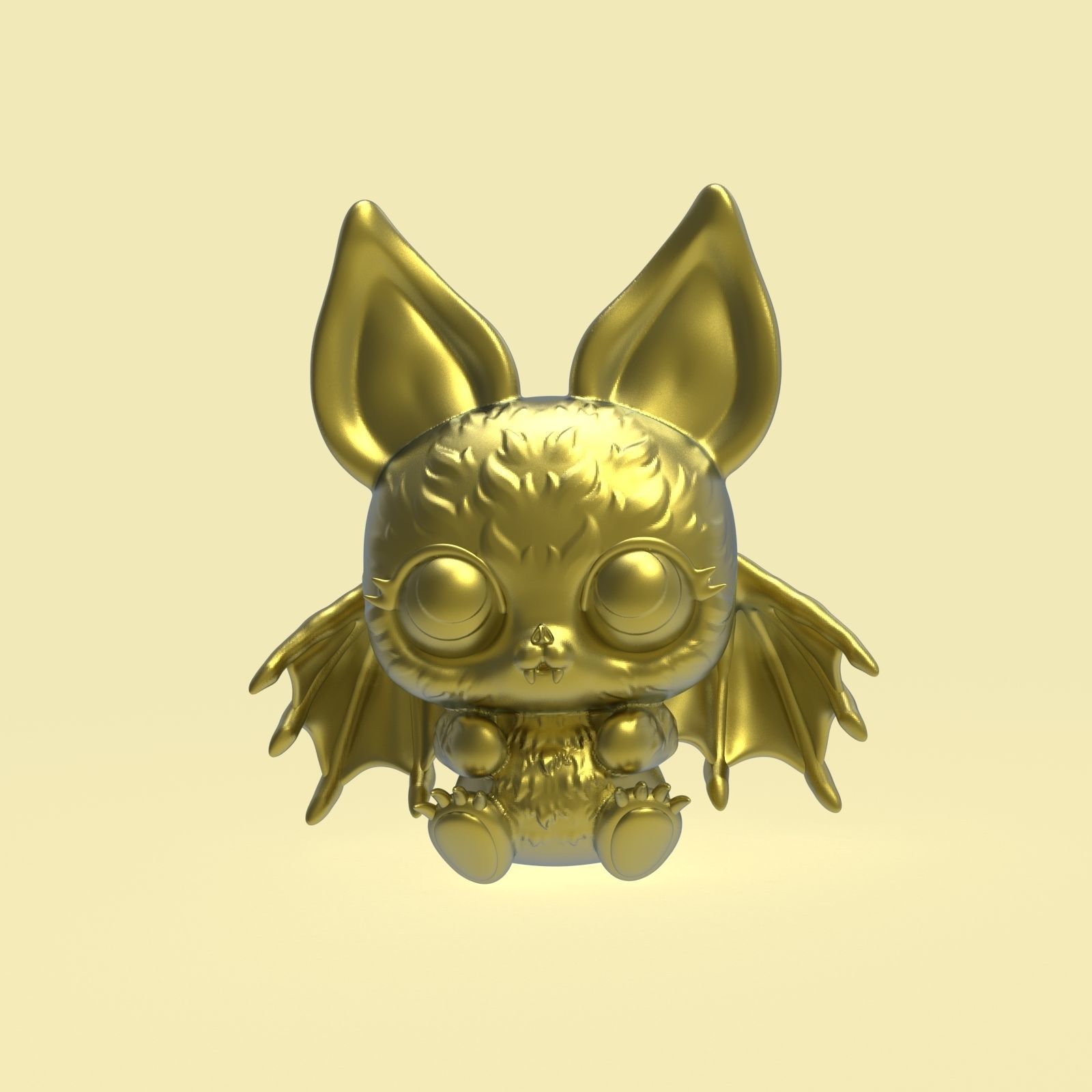 Halloween little cute bat 3D print model_24
