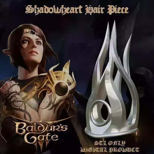Shadowheart Hair Piece Baldurs Gate 3 3D print model