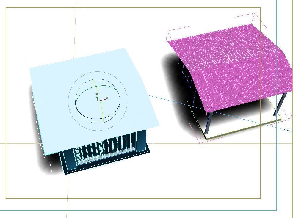 dog cage model 3D model_6