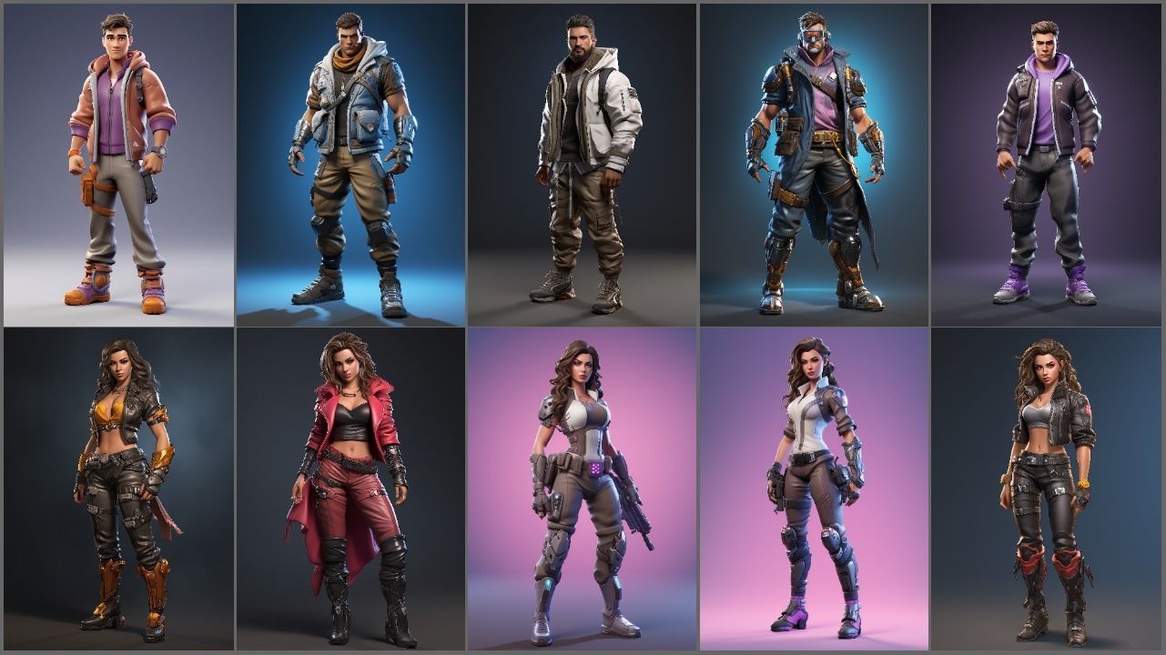 Fortnite Character - 250 Reference Images - 4k 3D model_1