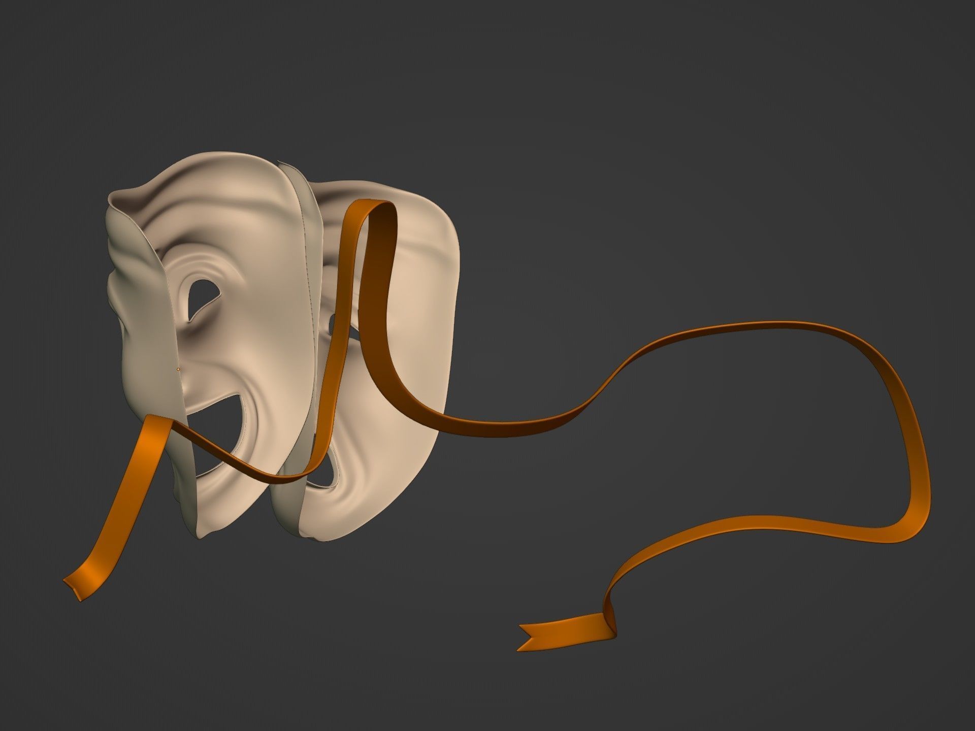 Theater Masks 3D model_20