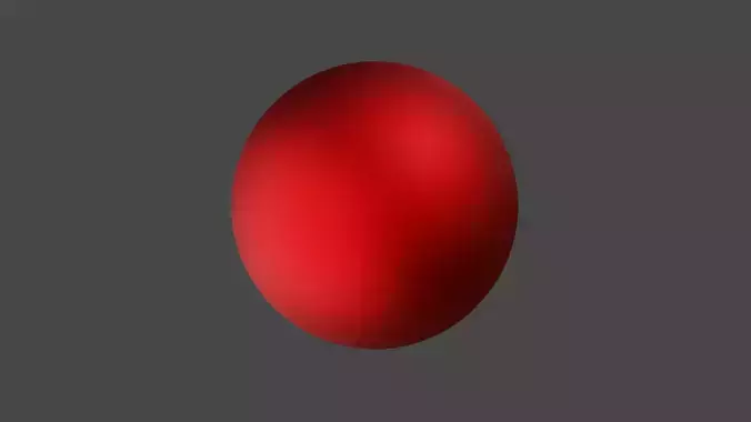 Red Metal Rough Ball