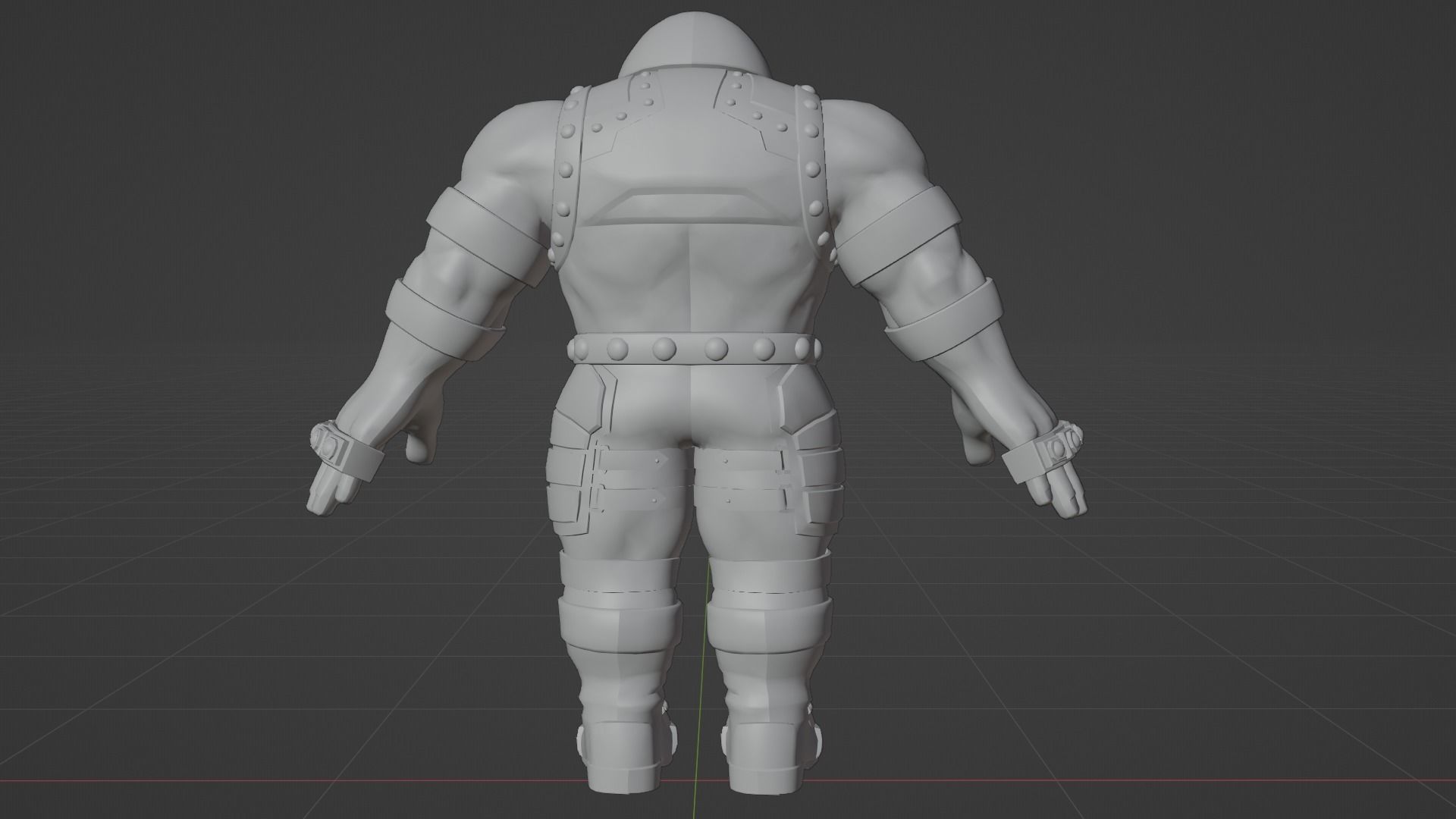 Juggernaut Low-poly 3D model_7