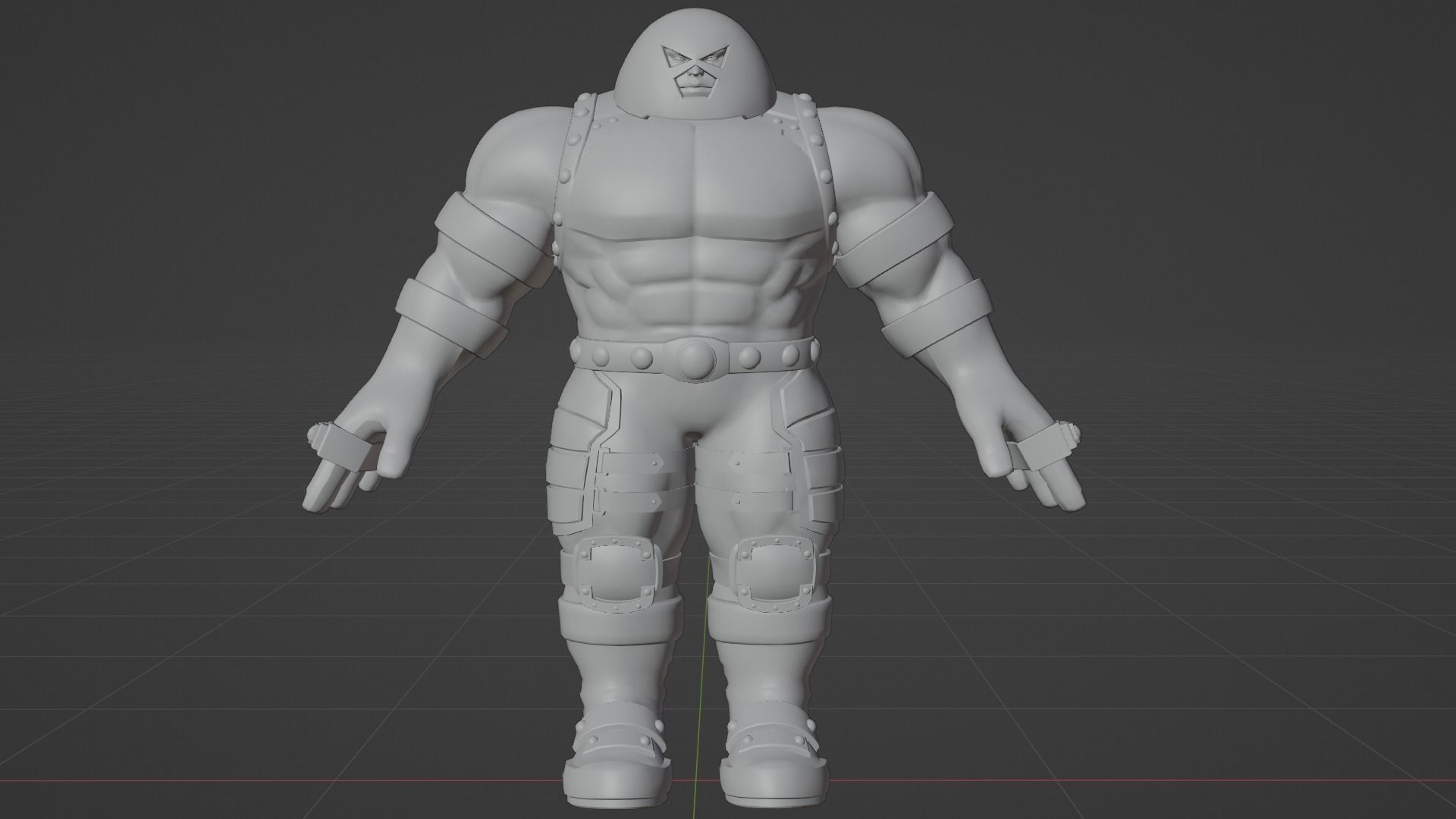 Juggernaut Low-poly 3D model_6