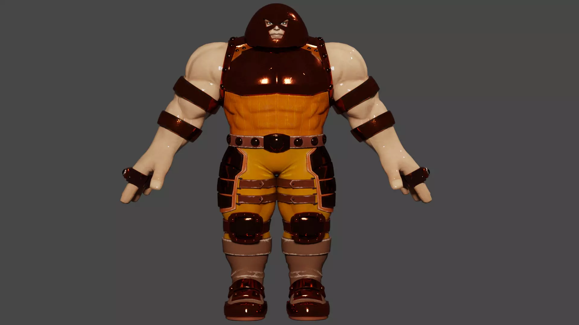 Juggernaut Low-poly 3D model_0