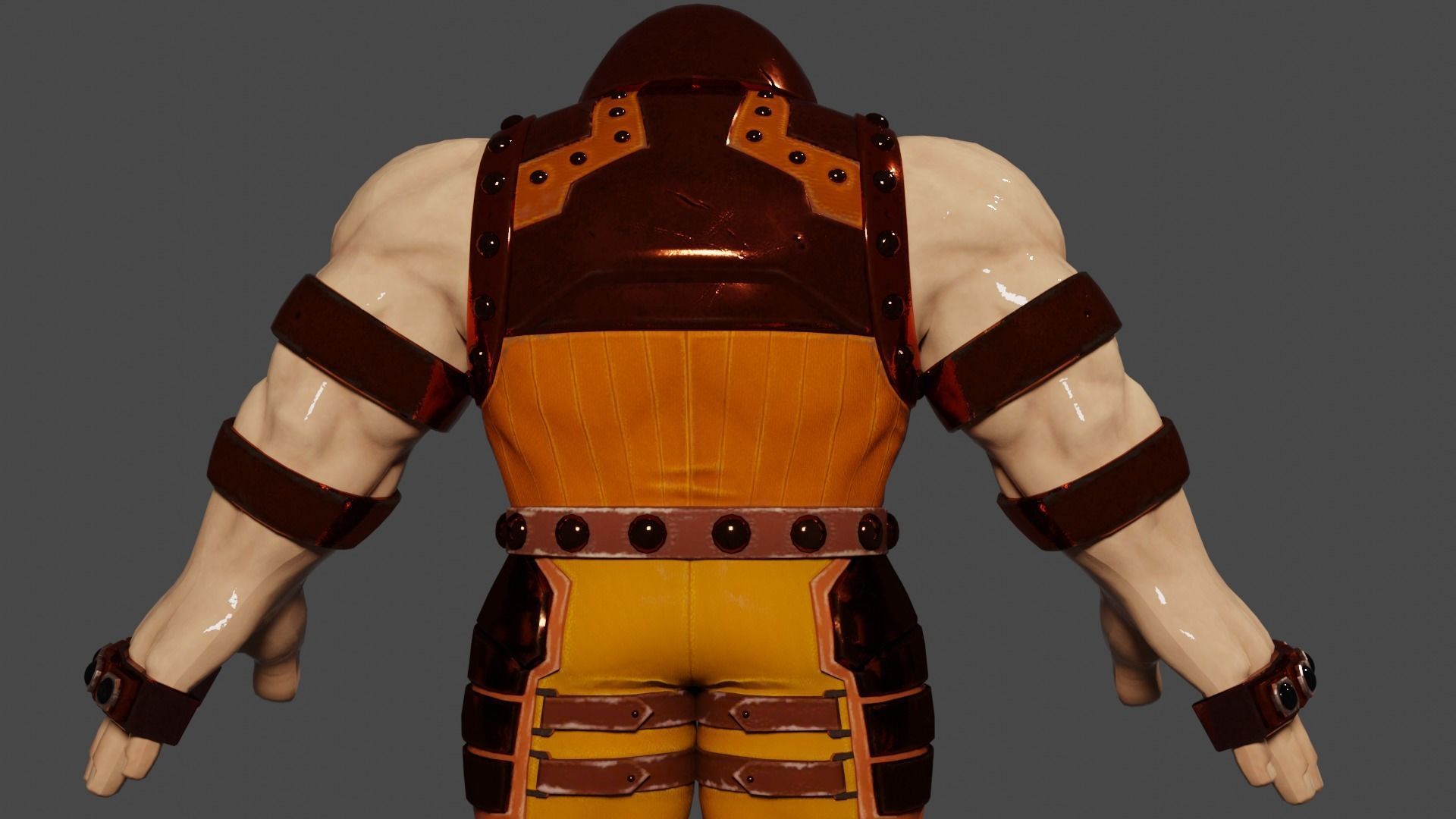 Juggernaut Low-poly 3D model_3